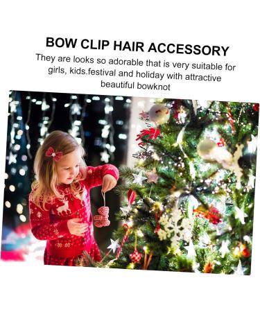 ABOOFAN 4 Pairs Bow Tie Bowknot Hairbands Barrette Ponytail Hair Ties Elastic Hair Band Elastic Hair Tie Christmas Bowknot Hairpin Bowknot Barrette Bride Star Shape Fabric Props - Buy Online on SooperMarket.com
