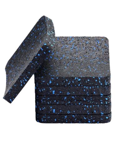 BestXD Treadmill Mat, Pads, Exercise Equipment Mat with High Density Rubber (3.94 X 3.94 X 0.5 inch) (6 PCS)