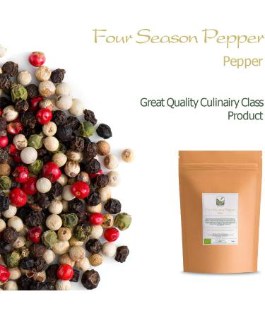 Organic Four Peppercorn Rainbow Blend - 50g Grinder Pepper Mix - Buy Online on SooperMarket.com