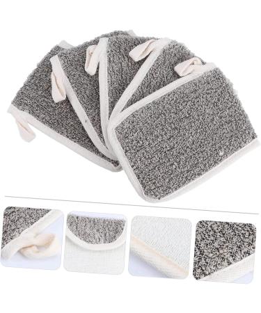CANIGHT 5pcs Flip Soap Foam Net Exfoliator Sponge Mesh Soap Saver Bag Mesh Organizer Bags Cotton Linen Khaki - Buy Online on SooperMarket.com