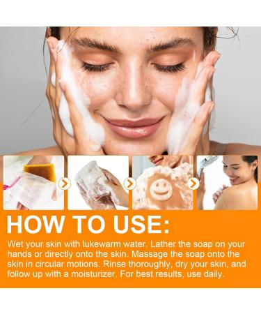 Turmeric Kojic Acid Soap Turmeric Soap Nature Turmeric Soap Dark Spot Corrector Pure Turmeric Handmade Soap Bar For Face & Body Moisturizing Erase Fine Lines Friendly Vegan&Cruelty Free - Buy Online on SooperMarket.com