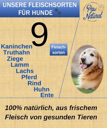 Paw Natural Hundenwurst Cutting Festival | Gluten & Grain-Free Lamb Sausage | 3x400g Fresh Healthy Meat - Buy Online on SooperMarket.com