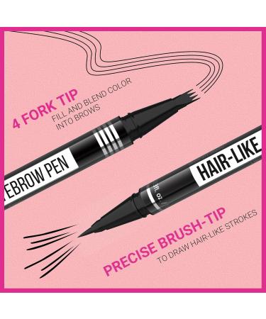 iMethod Microblading Eyebrow Pen - 2-in-1 Dual-Ended Pencil for Natural Hair-Like Brows All-Day Wear Dark Brown - Buy Online on SooperMarket.com