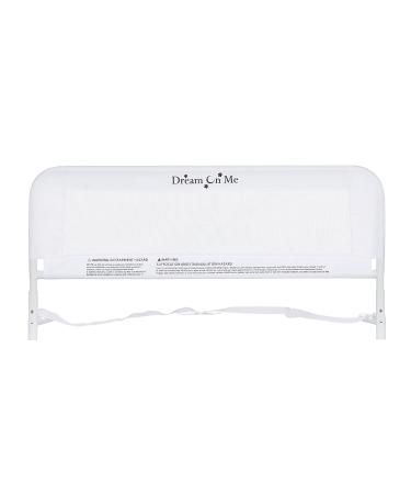 Dream On Me Lightweight Mesh Security Adjustable Bed Rail with Breathable Mesh Fabric in White