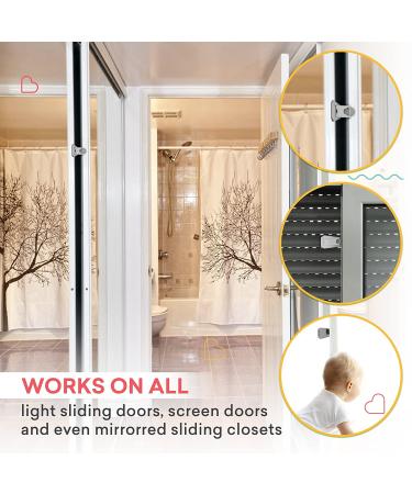 Child Safety Lock for Sliding Doors for Closet  Patio  Glass Door Locks  6 Pack - Buy Online on SooperMarket.com