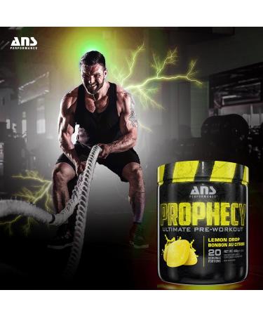 ANS Performance Prophecy Pre Workout Powder (20 servings 14.5 oz) Gluten Free Pre-Workout Formula - Energy & Strength - Sugar Free- Increase Power & Workout Volume (Lemon Drop) - Buy Online on SooperMarket.com