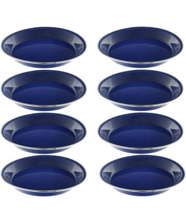 Direct 2 Boater 10 Enamel Camping Plates - 8 Pack Metal Plates for Camping, Hiking & Picnics - Buy Online on SooperMarket.com