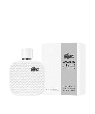 Lacoste L.12.12 Blanc Eau De Parfum 3.3 Fl Oz for Men - Authentic Fragrance - Pack of 1 - Buy Online on SooperMarket.com