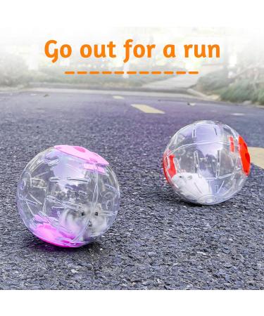2 Pieces Hamster Running Balls Small Animal Exercise Balls Transparent Hamster Balls for Relieves Boredom and Increases Activity - Buy Online on SooperMarket.com