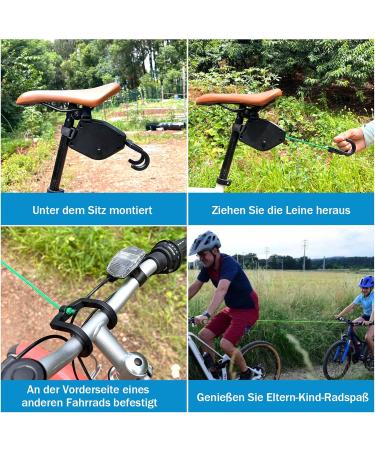 Fivava Bicycle Tow Rope for Children - Retractable Traction Rope for MTB & Bike Training - Buy Online on SooperMarket.com