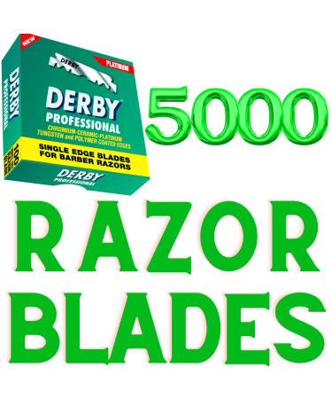 5000 "Derby Professional" Single Edge Razor Blades for straight razor