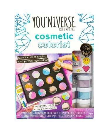 You*Niverse Cosmetic Colorist: DIY Hand Pressed Eyeshadows STEAM Kit with Magnetic Palette and Colorful Pigments - Buy Online on SooperMarket.com