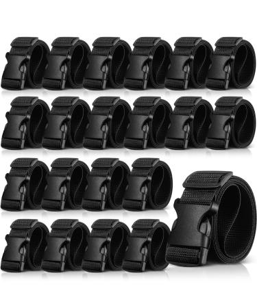 20 Pack Tactical Belt for Men Quick Release Work Tool Belt Military Nylon Straps Utility Gun Belt with Buckle for Men Hunting Hiking Black