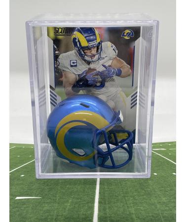 New 2020 L.A. Rams NFL Helmet Shadowbox w/Cooper Kupp card