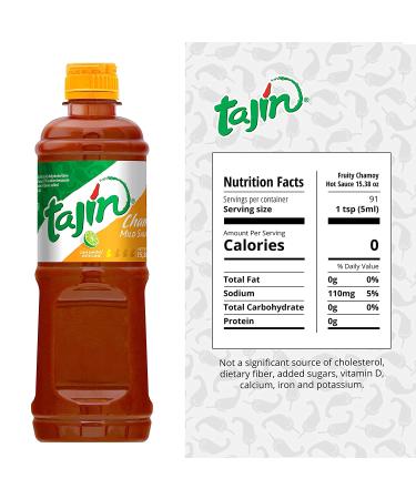 Tajin Fruity Chamoy Hot Sauce 15.38 oz - Pack of 2 | Tangy and Spicy Flavor | 15.38 Fl Oz - Buy Online on SooperMarket.com