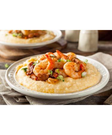 The Tiny House Stone Ground White Corn Seasoned Grits with Low Country Spice - Old Fashioned Flavored Grits - Easy to Prepare Southern Grits Proudly Made in the USA - 12 oz Bag Low Country Spice 12 Ounce - Buy Online on SooperMarket.com