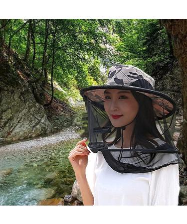 Drasry Mosquito Head Net Hat Fishing Hat Sun Hat Hunting Fisherman Hat with Mesh Hiking Gardening Hat Grey 1pcs 0 - Buy Online on SooperMarket.com