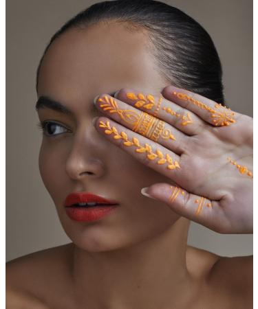 Orange Neon Henna Pack of 3