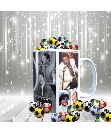 Rock n Roll Greats of 50s & 60s Personalised Music Icon Mug with Choice of Sweets Gift - Buy Online on SooperMarket.com