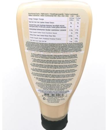 CleanFoods Almost Skinny Sauce White Choco 9 x 425 ml I White Chocolate Sauce e.g. for Pancakes Waffles I Only 17 Calories per 100 g Pack of 9 - Buy Online on SooperMarket.com
