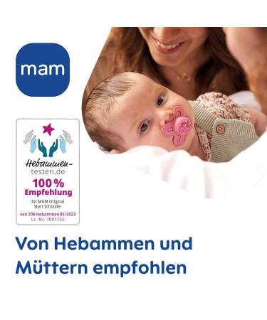 MAM Start Schnuller 2 Set for Newborns | Eco-Friendly Silicone Pacifiers with Box | 0-2 Months Snail/Fox Design | Sustainable Baby Care - Buy Online on SooperMarket.com