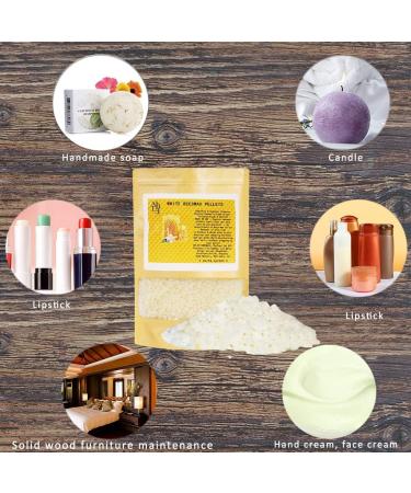 Howemon White Beeswax Pellets 2LB - 100% Pure Triple Filtered for Skin, Face, Body & Hair Care - DIY Creams, Lotions, Lip Balm & Soap Making Supplies - Buy Online on SooperMarket.com
