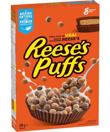 Reese's Puffs Chocolate Peanut Butter Cereal Box Made with Real Reese's Peanut Butter 326 Grams Package of Cereal - Buy Online on SooperMarket.com