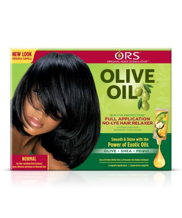 U/S Orgnic Olive Kit Norm Size 1ct Organic Root Stimulator Olive Oil No-Lye Relaxer Kit 1ct