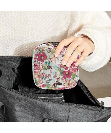 Anna Cowper Flower Sanitary Napkin Storage Bag Feminine Menstrual Cup Pouches Nursing Pad Holder Tampon Bags Portable Period Bag for Women Teen Girls 1Pcs Multi-colored 5 - Buy Online on SooperMarket.com