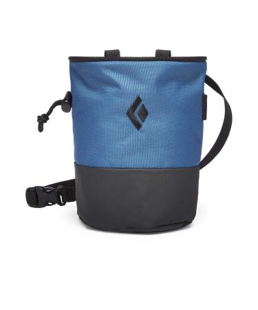 Black Diamond Mojo Zip Chalk Bag (New 2019) Astral Blue / Slate Small/Medium
