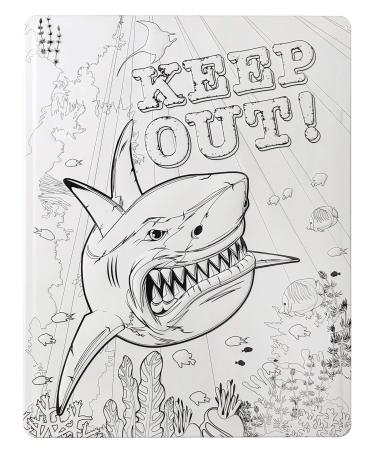 Metal Xpressions Color-Your-Own Metal Art 11x14 Sharks and T-Rex Designs 3 Pack 11x14 Sharks/T-Rex Designs