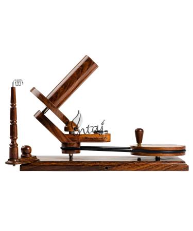 INTAJ Rosewood Yarn Winder - Large Wooden Yarn Winder for Knitting Crocheting Handcrafted - Heavy Duty Natural Ball Winder (Rosewood, Universal (14"Lx9.5"H)) Rosewood Universal (14"Lx9.5"H)