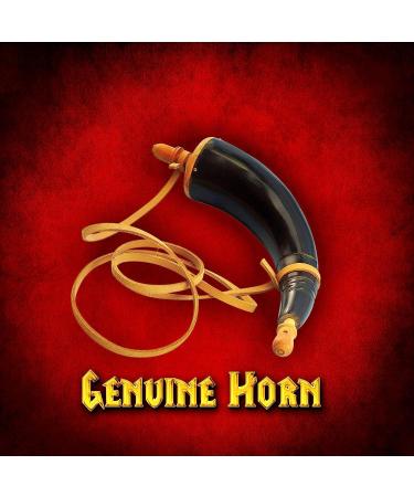 Mythrojan Hand Carved Black Powder Horn for Rifles - Civil War Reenactment Accessory - Buy Online on SooperMarket.com