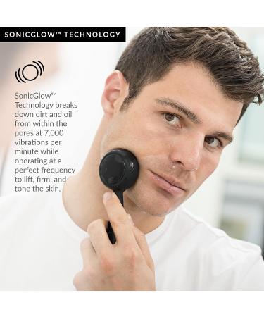 PMD Clean Pro OB: Silicone Brush & Obsidian Gemstone Massager for Clear, Youthful Skin - SonicGlow Vibration - Waterproof - Buy Online on SooperMarket.com