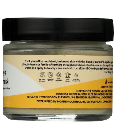 True Moringa Moringa Face Mask | Deep Pore Detox & Clarifying Facial Mask | Vegan Skincare for Radiant Skin - Buy Online on SooperMarket.com
