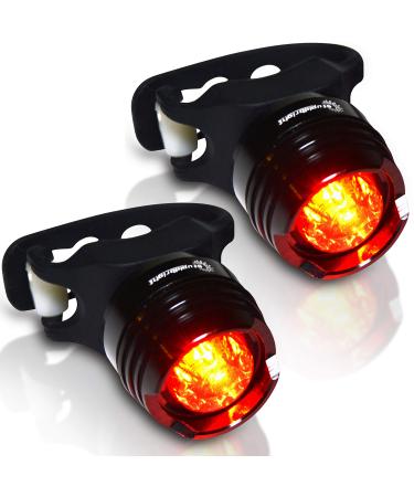Stupidbright SBR-1 Rear Bike Tail Light Mini Strap-On LED Micro Bicycle Lights Skateboard Longboard