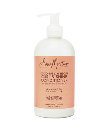 SheaMoisture Conditioner Curl Shine Silicone for Curly Hair Coconut Hibiscus Moisturize & Define 13oz 13 Fl Oz (Pack of 1)