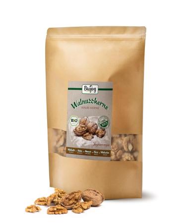Buy Biojoy Organic Walnut Kernels - 1 kg | Shell-Free Juglans Regia - Premium Half Kernels for Healthy Snacking - Buy Online on SooperMarket.com