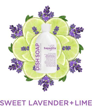 Sapadilla Sweet Lavender + Lime Biodegradable Dish Soap - 16 oz (Pack of 1) - Buy Online on SooperMarket.com