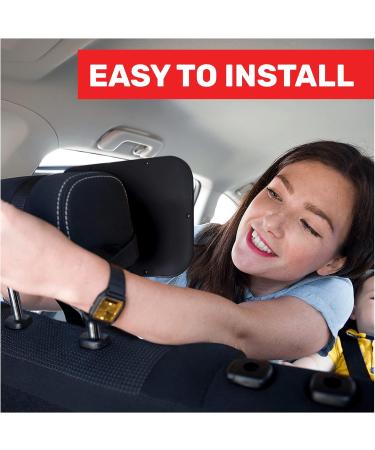 Royal Rascals Baby Car Mirror Safest Shatterproof Back Seat Mirror For Car Crystal Clear Rear View Car Mirror For Baby Baby Car Seat Mirror Car Seat Accessories incl Baby on Board Sign Black - Buy Online on SooperMarket.com