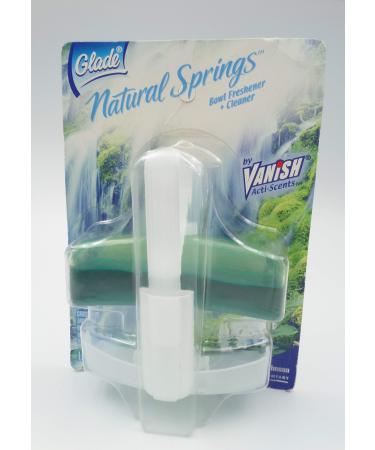 SC Johnson Glade Natural Springs Scent Toilet Bowl Freshener + Cleaner Vanish Acti-Scents 30 Days