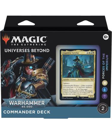 Magic the Gathering Universes Beyond Warhammer 40,000 Commander Deck Bundle - The Ruinous Powers, Necron Dynasties, Forces of the Imperium, Tyranid Swarm - Buy Online on SooperMarket.com