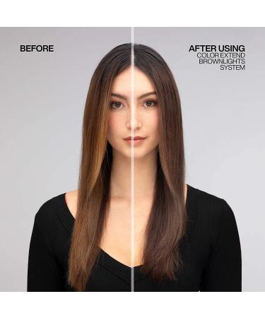 Redken Color Extend Brownlights Blue Toning Shampoo 33.8 Fl Oz - For Brunettes, Natural & Color-Treated Hair - Neutralizes Brass, Sulfate-Free - Buy Online on SooperMarket.com