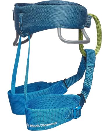 Black Diamond Kids Momentum Rock Climbing Harness 2020 | Kingfisher Blue - Buy Online on SooperMarket.com