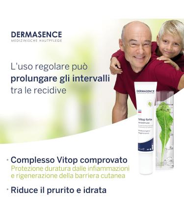 Dermasence Vitop Forte Eye Care 15ml | Soothing & Hydrating for Dry Skin & Neurodermatitis | Regenerates Skin Barrier with Dexpanthenol & Hyaluronic Acid - Buy Online on SooperMarket.com