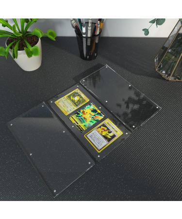 Wildnut Transparent Card Display Case - 35PT Acrylic TCG Triple Card Stand for Standard Comics, Sports, and Baseball Cards (20mm) - Buy Online on SooperMarket.com