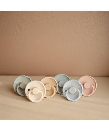 FRIGG Rope Natural Rubber Pacifier | BPA-Free | Made in Denmark | Olive/Sage | 6-18 Months - Buy Online on SooperMarket.com