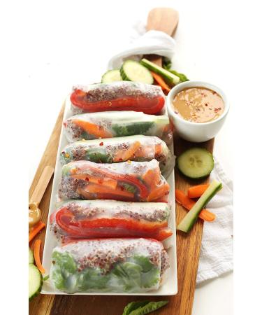 CAF Young Lady Premium Spring Roll Wrapper 12oz - 22cm Round Rice Paper - Buy Online on SooperMarket.com