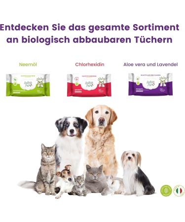 Biodegradable Aloe Vera & Lavender Pet Cleaning Wipes - 100 Disposable Wipes for Dogs Cats & Rabbits - Eco-Friendly Wet Wipes for Paws Muzzle & Fur - Buy Online on SooperMarket.com