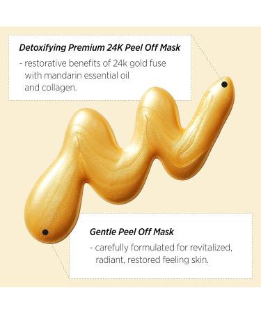 Soo AE Revive Gold Peel Off Mask - Anti-Aging 24K Gold Face Mask for Pore & Blackhead Care | Deep Clean Lifting & Revitalizing 3.4 fl oz - Buy Online on SooperMarket.com
